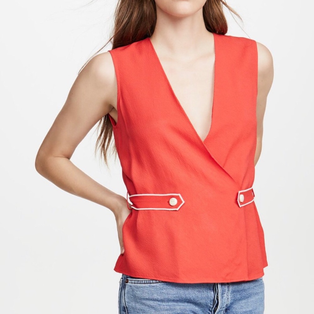 Rag & Bone | Fire Red Tabitha Sleeveless Top *NWT*